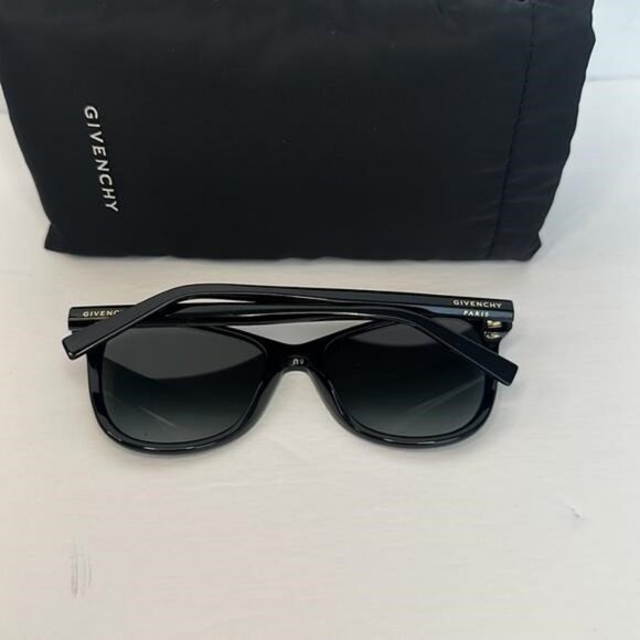 ? - New Authentic GIVENCHY Black /Grey /Gold Acetate Frame Sunglasses -GV719…